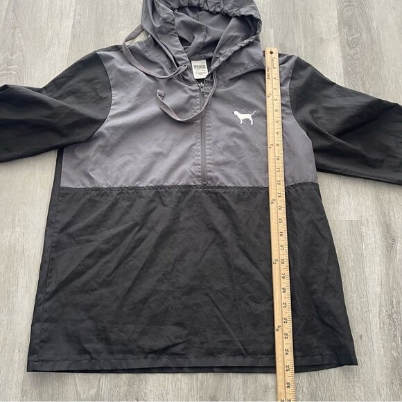 Victorias Secret PINK Size XS/S Hoodie Jacket Half Zip Anorak Windbreaker promo - Picture 3 of 5